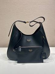 Prada Boogie large leather bag black 40x24.5x9cm - 4