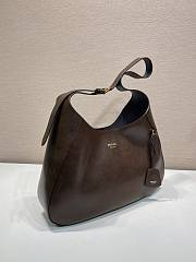 Prada Boogie large leather bag dark brown 40x24.5x9cm - 5