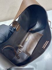 Prada Boogie large leather bag dark brown 40x24.5x9cm - 3