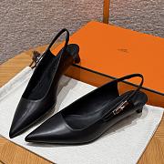 Hermes Lover 40 black pump - 1