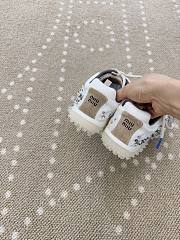 Miu Miu Bubble fabric and suede sneakers - 4