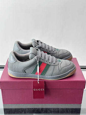 Gucci wornout-effect Screener sneaker dark grey