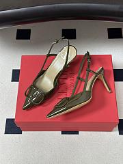 Valentino VLogo signature patent leather slingback pump 80mm - 4
