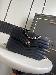 Chanel Flap Bag Patinated Lambskin & Gold Black 25.5x16x7cm - 1