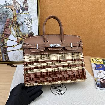 Hermes Swift & Osier Wicker Picnic Birkin 25x20x13cm