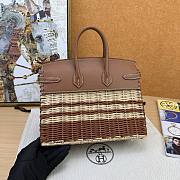 Hermes Swift & Osier Wicker Picnic Birkin 25x20x13cm - 4