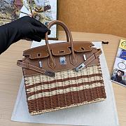 Hermes Swift & Osier Wicker Picnic Birkin 25x20x13cm - 3