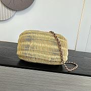 Chanel woven wicker crescent bag  - 2