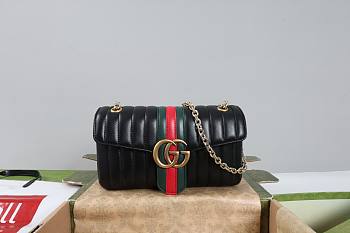 Gucci Jetset GG Marmont medium shoulder bag 26x15x7cm