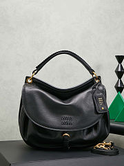 Miu Miu Rendez-vous leather bag black 39.5x33x15cm - 1