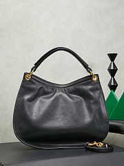 Miu Miu Rendez-vous leather bag black 39.5x33x15cm - 2