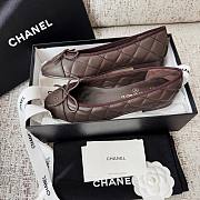 Chanel Ballerina Brown Flat - 4