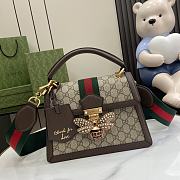 Gucci Top Handle Queen Margaret Brown 25.5x17x8.5cm - 1