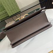 Gucci Top Handle Queen Margaret Brown 25.5x17x8.5cm - 4