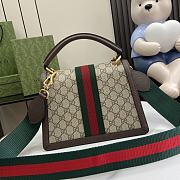 Gucci Top Handle Queen Margaret Brown 25.5x17x8.5cm - 2