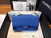 Chanel flap bag bright blue 25cm - 1
