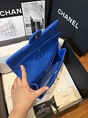 Chanel flap bag bright blue 25cm - 4