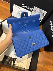 Chanel flap bag bright blue 25cm - 3