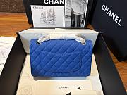 Chanel flap bag bright blue 25cm - 2