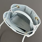 Bottega Veneta Small Andiamo suede blue 25x22x10.5cm - 5