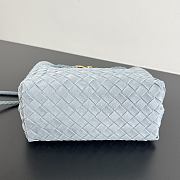 Bottega Veneta Small Andiamo suede blue 25x22x10.5cm - 4