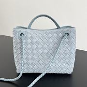 Bottega Veneta Small Andiamo suede blue 25x22x10.5cm - 3
