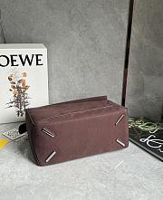 Loewe Large Puzzle bag grained nubuck Dark Chestnut 33x14.7x21.5cm - 2