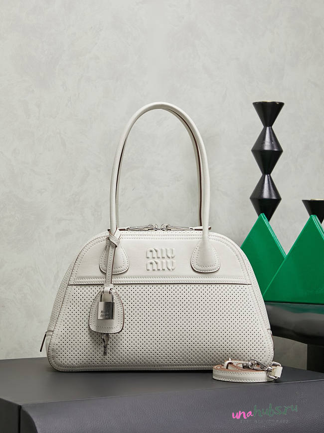 Miu Miu Vivant leather bag white 32x19.5x11cm - 1