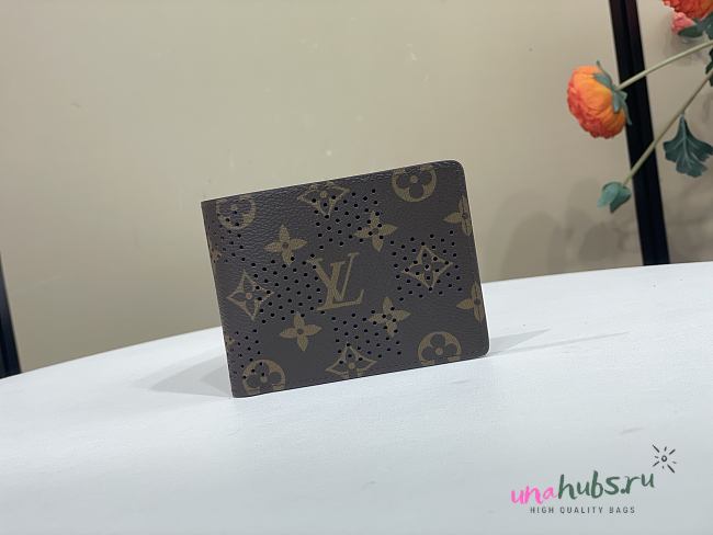 Louis Vuitton Multiple Wallet Monogram/Blue 11.5x9x1.5cm - 1