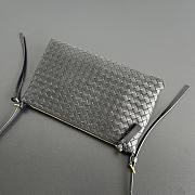 Bottega Veneta Medium Piccolo Intrecciato pouch black 24.5x15cm - 2