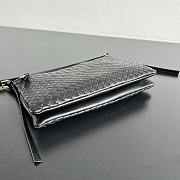 Bottega Veneta Medium Piccolo Intrecciato pouch black 24.5x15cm - 3