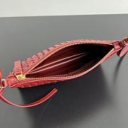 Bottega Veneta Medium Piccolo Intrecciato pouch Red 24.5x15cm - 5