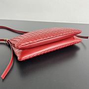 Bottega Veneta Medium Piccolo Intrecciato pouch Red 24.5x15cm - 2