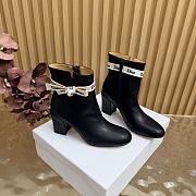 Dior J'Adior high-heeled ankle boots Black lambskin 7.5cm - 4
