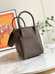Hermes Taurillon Clemence Lindy 26 Etoupe  - 5