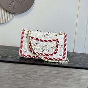 Chanel Classic 11.12 Handbag Wool Crepe Raffia 25.5x15.5x6.5cm - 4