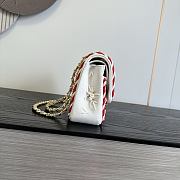 Chanel Classic 11.12 Handbag Wool Crepe Raffia 25.5x15.5x6.5cm - 2