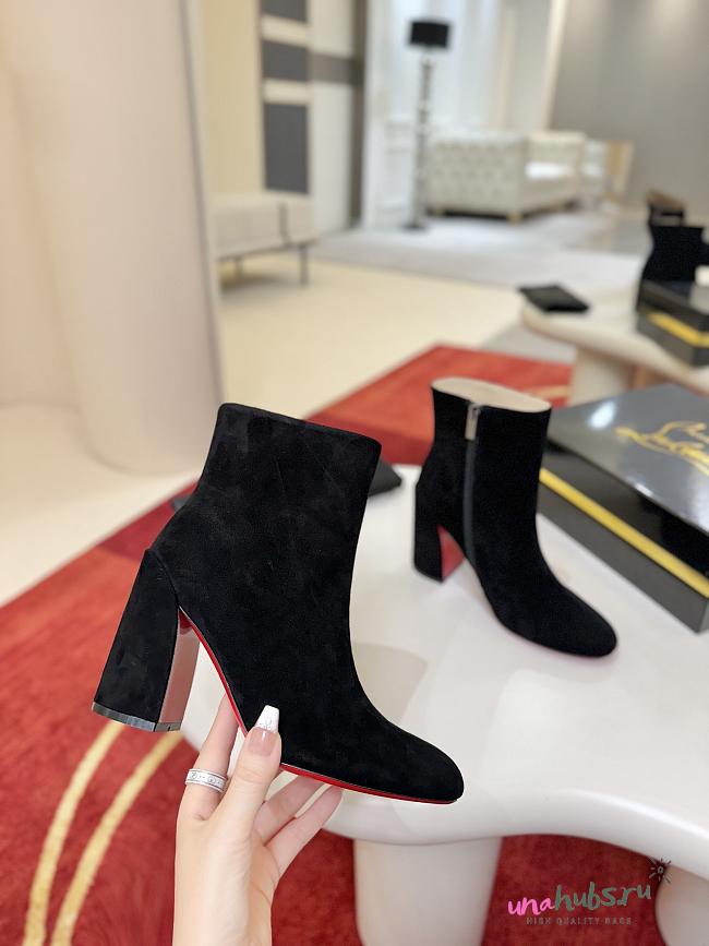 Christian Louboutin Turela 85 Lione Black Suede - 1