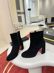 Christian Louboutin Turela 85 Lione Black Suede - 4