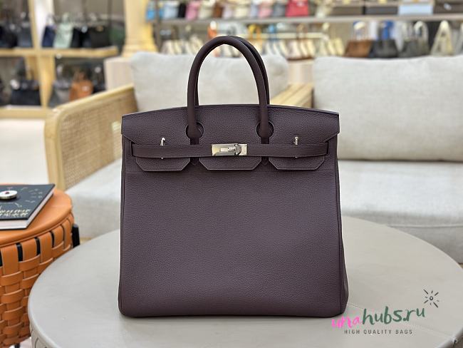 Hermes HAC Birkin 40 Togo Burgundy 40cm - 1