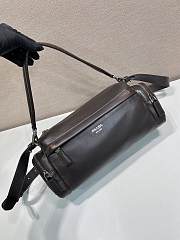 Prada Distressed nappa leather shoulder bag 33x16x12cm - 4