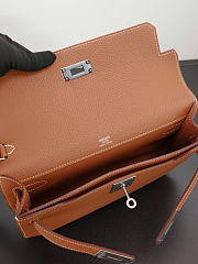 Hermes Pouch in grained natural cowhide 25.5x20x4cm - 2