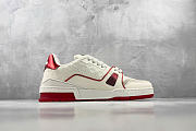 Louis Vuitton Trainer  White Red Sneaker - 3