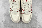 Louis Vuitton Trainer  White Red Sneaker - 2