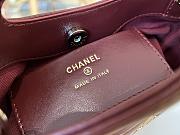 Chanel 31 Mini Shoulder Bag Burgundy 20.5x17.5x4cm - 5