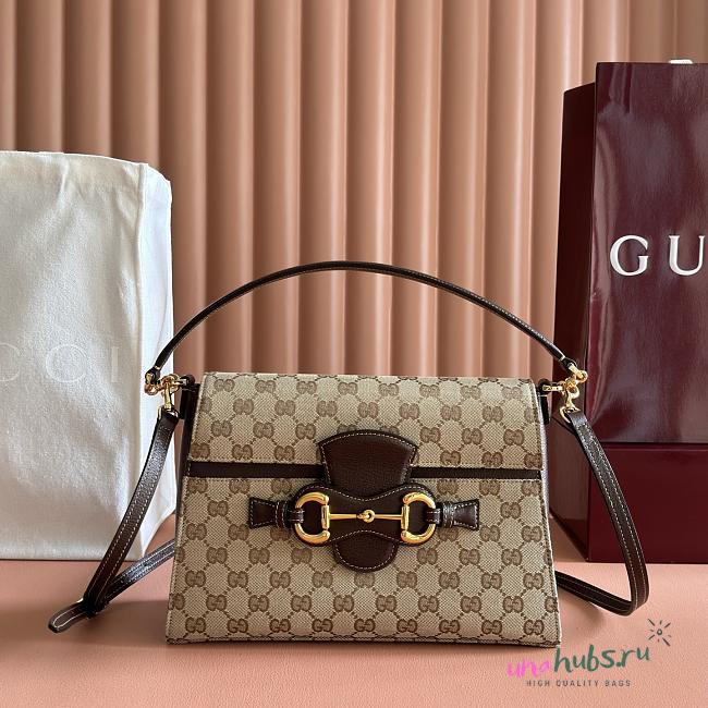 Gucci Horsebit Duomo medium top handle bag 27.5x19x9cm - 1