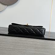 Chanel Flap Bag Lambskin & gold Black 25x10x4.5cm - 3