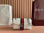 Gucci Jetset GG Marmont medium shoulder bag white 26x15x7cm - 1