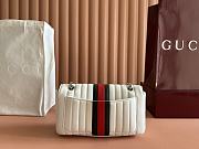 Gucci Jetset GG Marmont medium shoulder bag white 26x15x7cm - 5