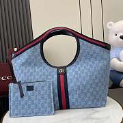 Gucci Giglio large tote bag Blue 60x47x16cm - Unahubs - 1